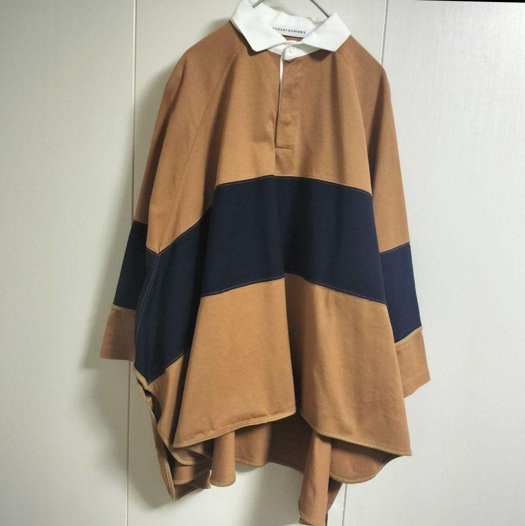 COGTHEBIGSMOKE ビッグラガーシャツ ブラウン COGTHEBIGSMOKEコグザビッグスモークMEGARUGBYラガーシャツ
