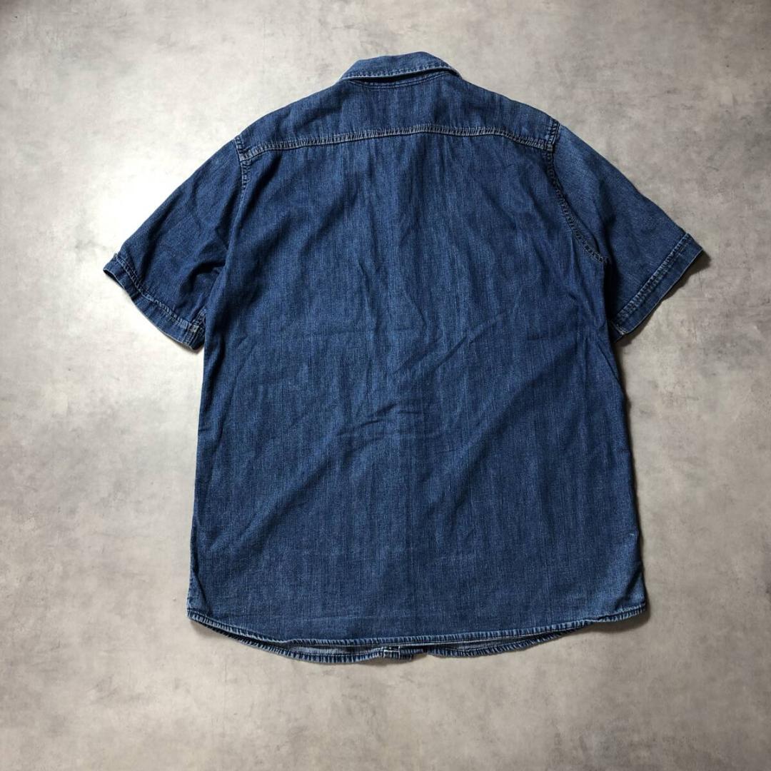 GQ2834◇BLUE BLUE : 半袖デニムシャツ◇L◇インディゴ - メルカリ