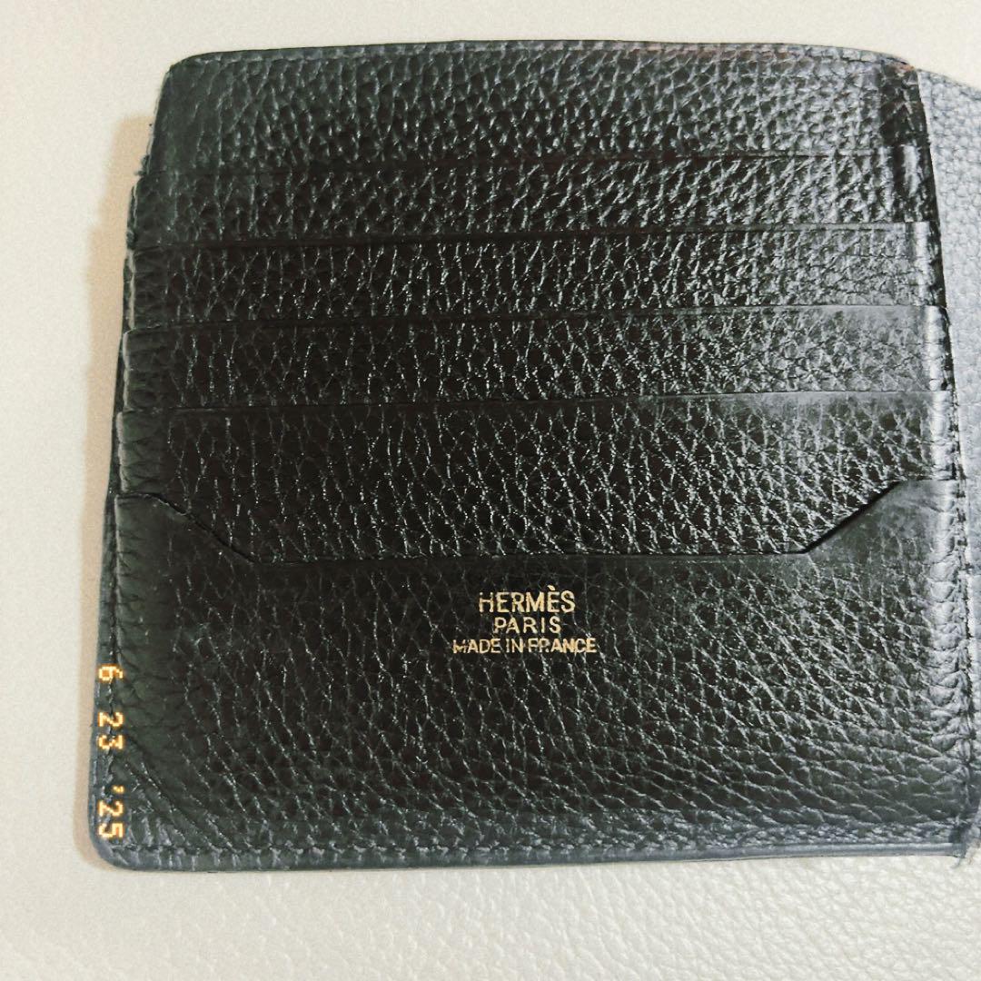 HERMES エルメス　シチズンツイルコンパクト　ブラック