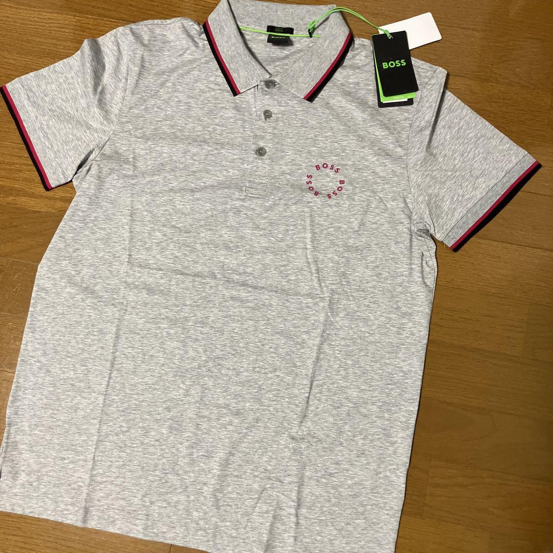 BOSS ポロシャツ XL グレー　ヒューゴボス