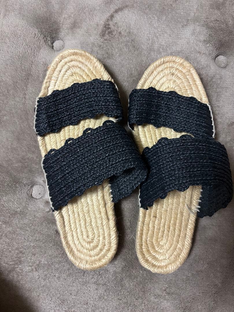 MARISA REY リネンダブルストラップサンダル 37 MARISA REY リネンダブルストラップサンダル 37