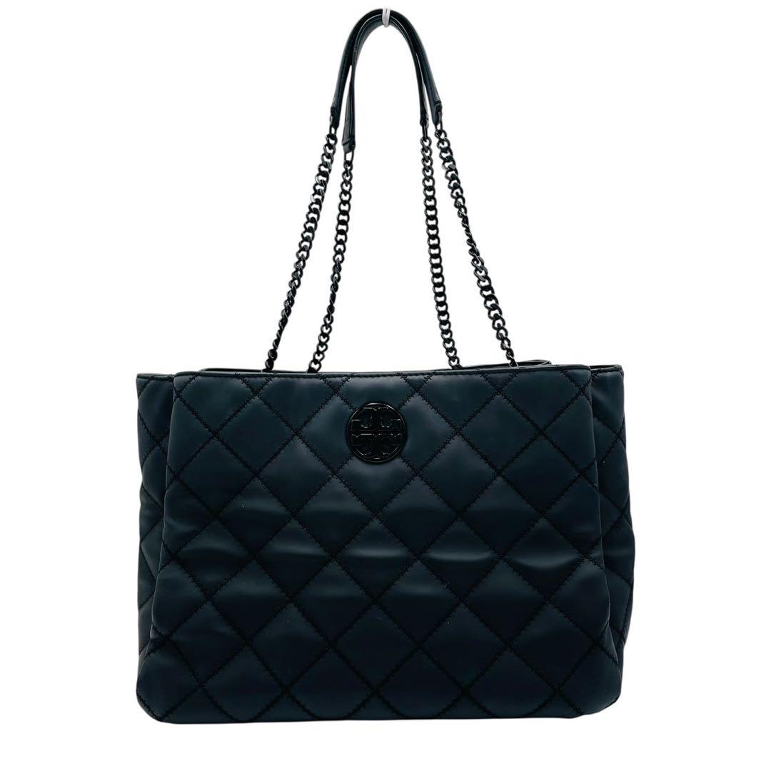 トリーバーチ トートバッグ レザー ブラック 肩掛け ウィラ トリーバーチ トートバッグ レザー ブラック 肩掛け ウィラ