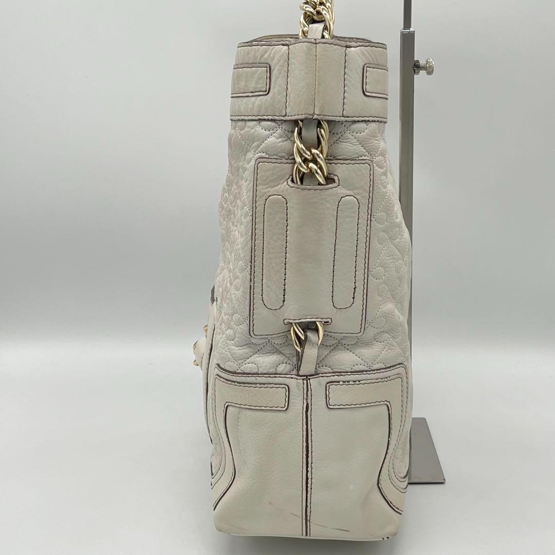 良品】ANYA HINDMARCH ハンドバッグ チェーンバッグ ホワイト