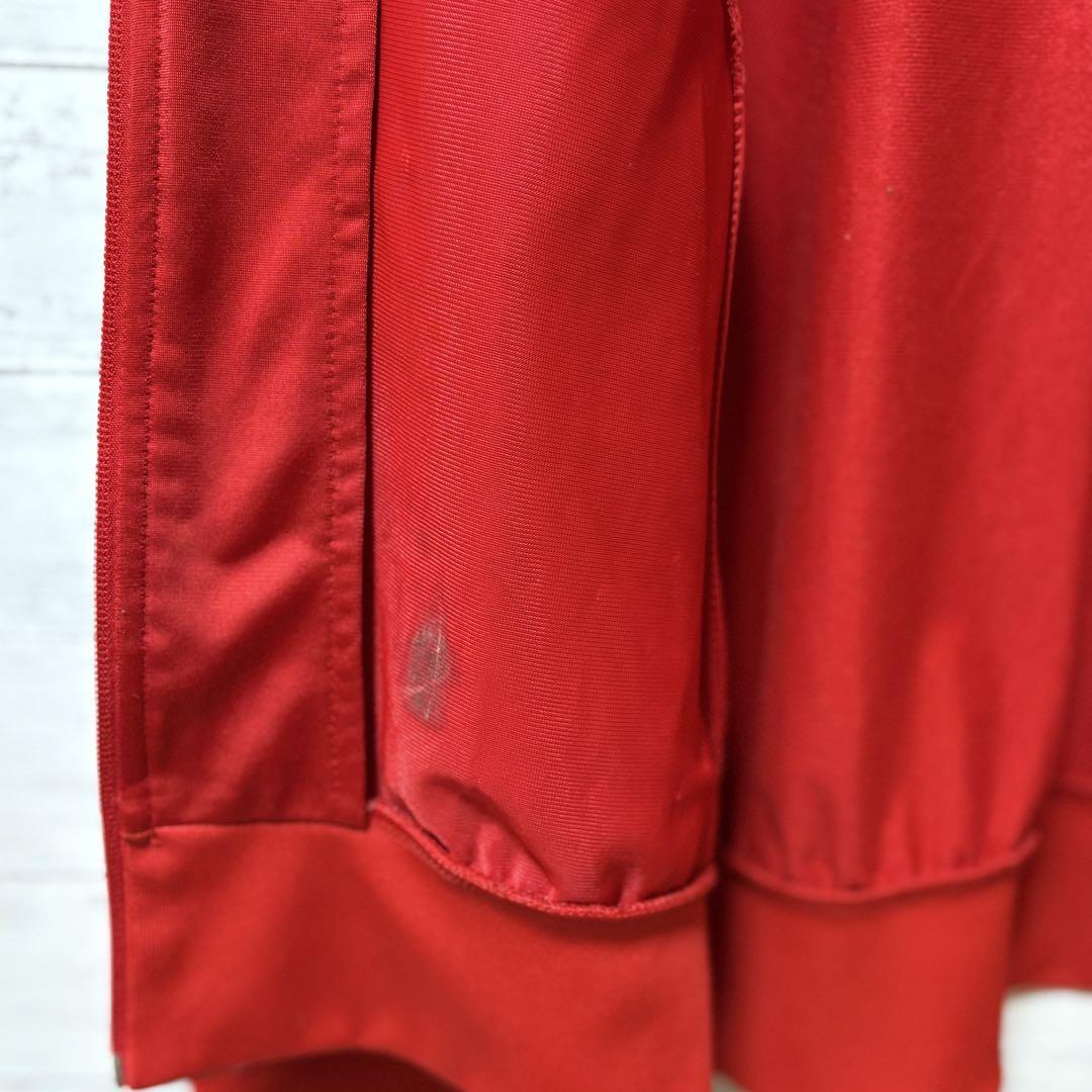 adidas トラックジャケット メンズ XL レッド ジャージ