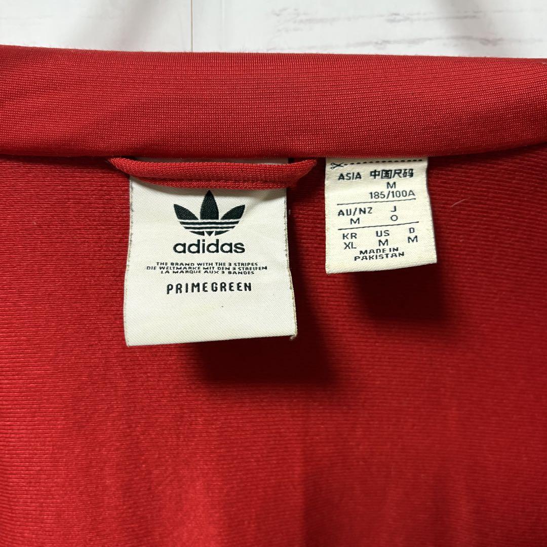 adidas トラックジャケット メンズ XL レッド ジャージ