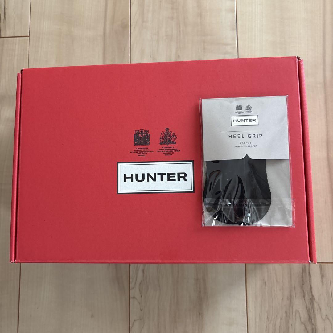 HUNTER レディース オリジナル ペニー ローファー ブラック