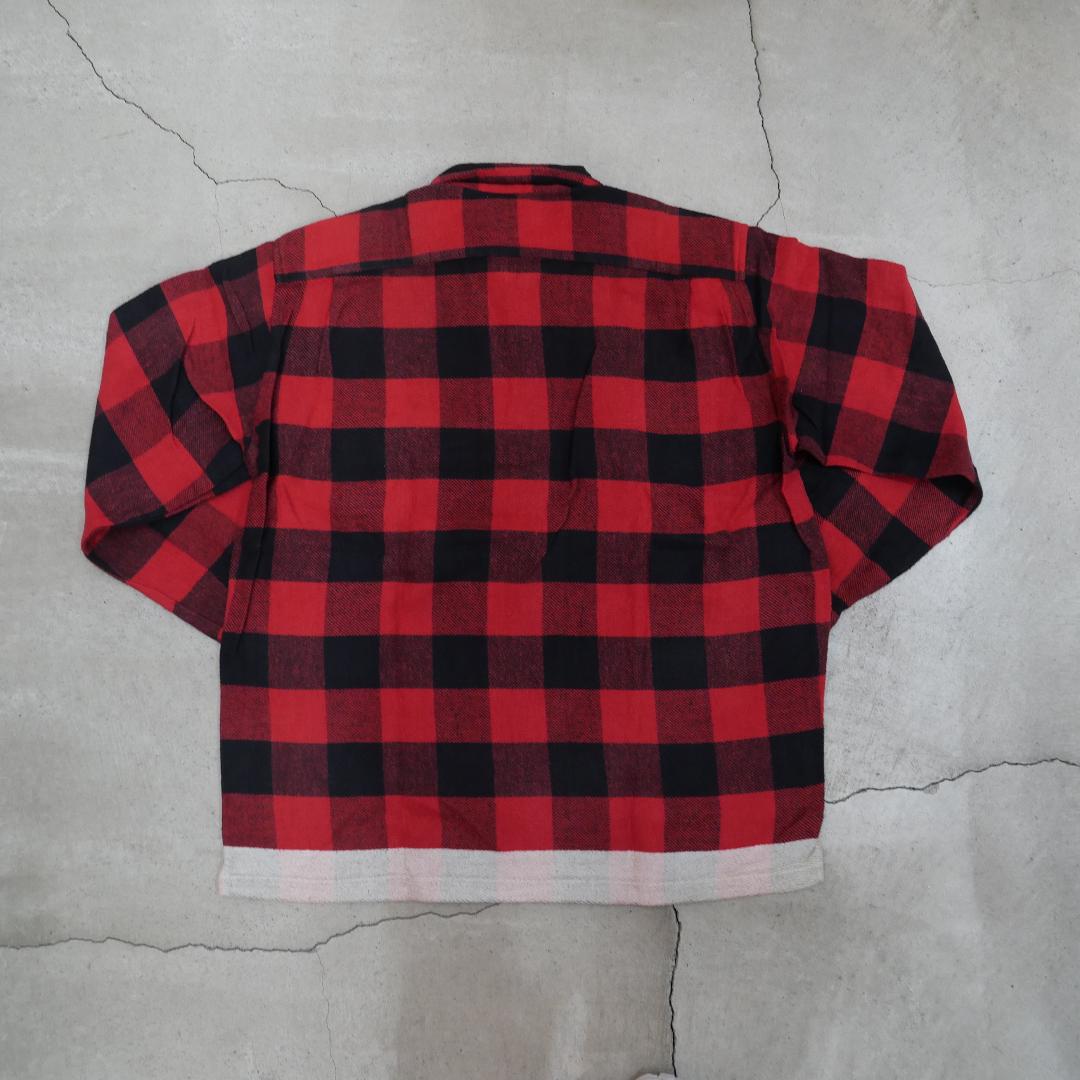 FINESSE フィネス 90年代 ブロックチェックライン長袖ネルシャツ