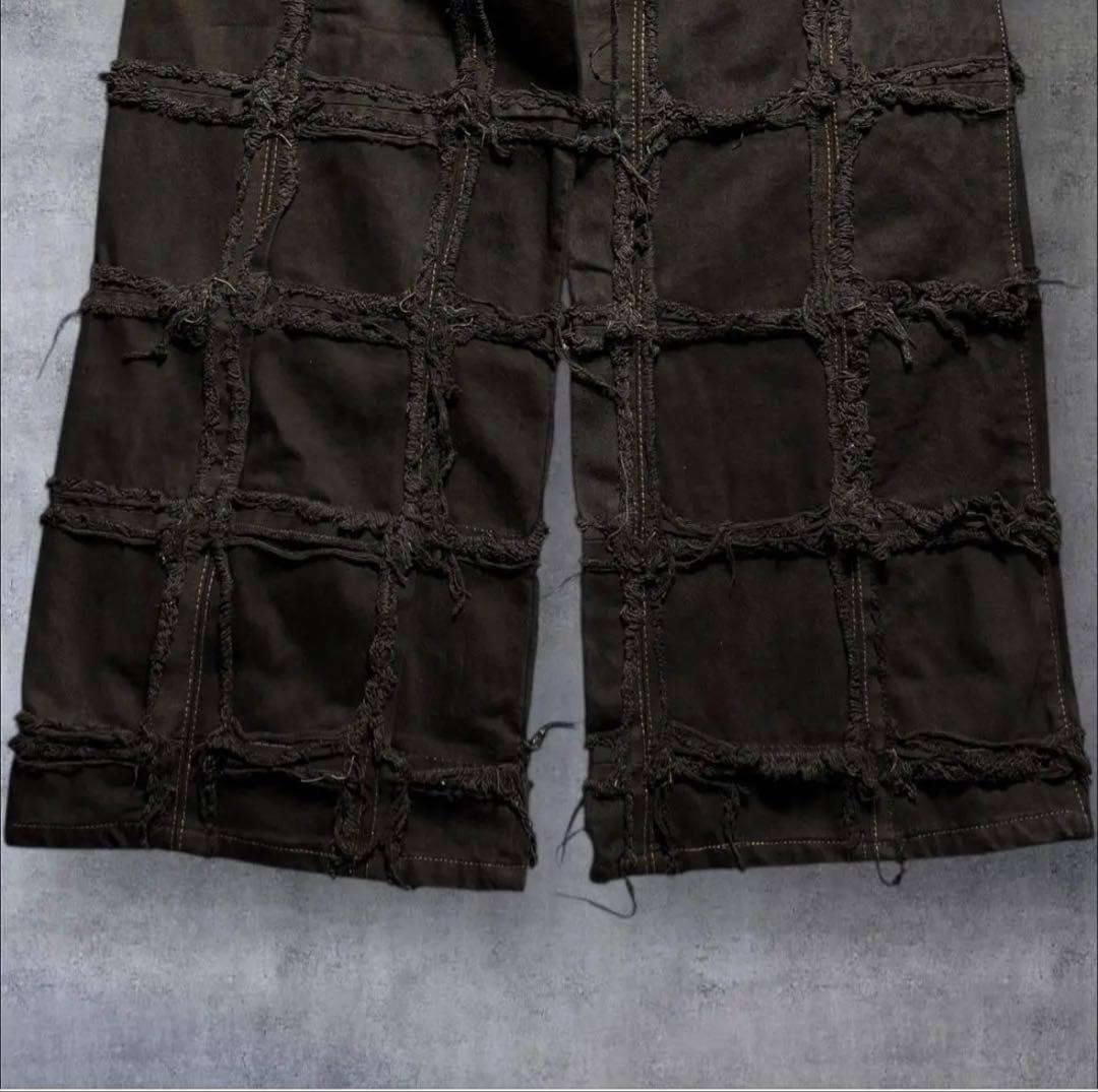 リーバイス　再構築　リメイク　パッチワーク　ワイドカーゴパンツ ブラック