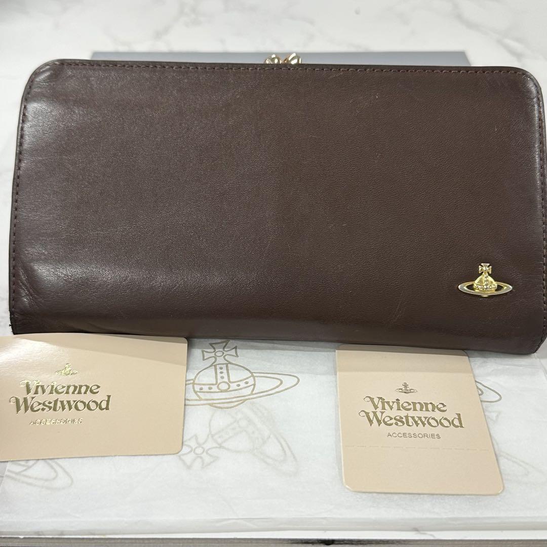 新品同様‼️ ヴィヴィアンウエストウッド　財布　長財布　がま口