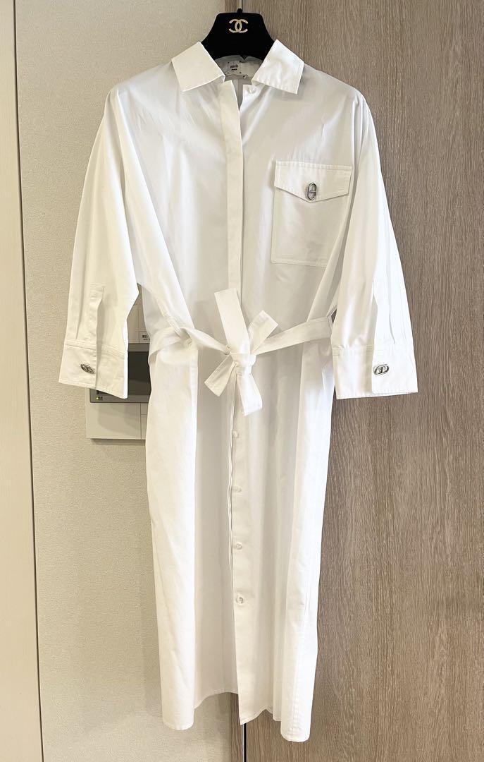 【待望★】 美品】23SS シャツワンピース❤︎ベルト付き エルメス HERMES ワンピース