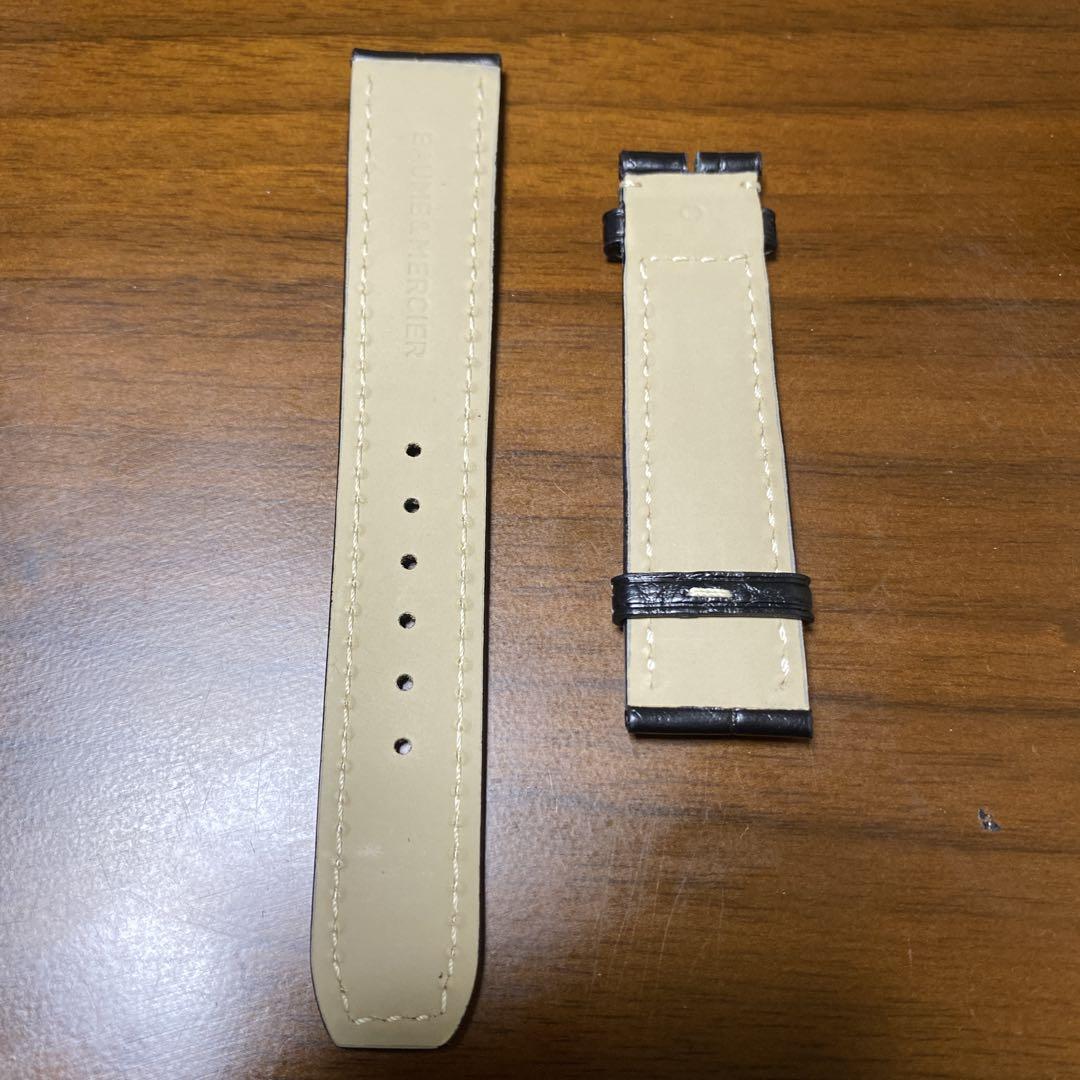 【新品未使用】ボーム&メルシー 純正 アリゲーターストラップ 黒