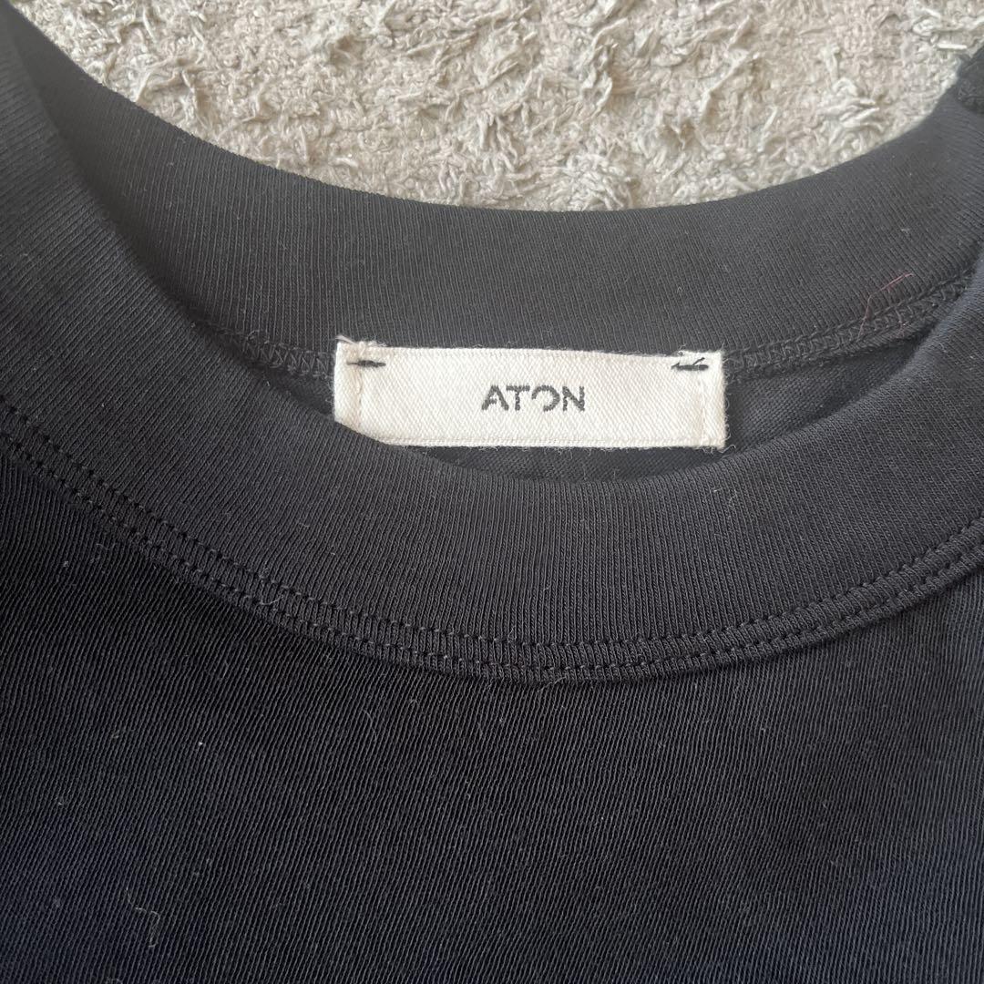 トップス ATON FRESCA SINGLE JERSEY COMPACT TSHIRT