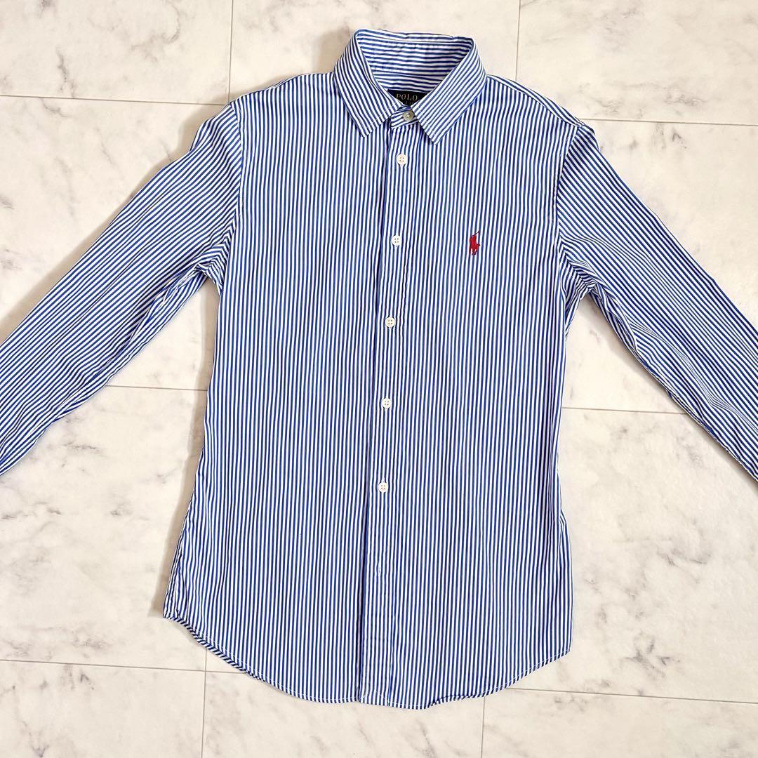 美品▲POLO RALPHLAUREN  ポロラルフローレン/ストライプシャツ POLO RALPH LAUREN（ポロ ラルフ ローレン）】ストライプド