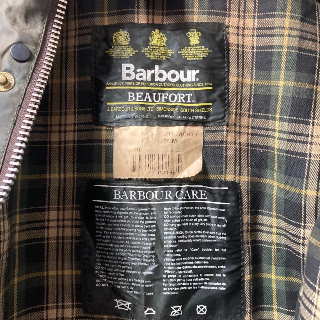激レア 90s Barbour ビューフォート リペアージャケット 50 カーキ