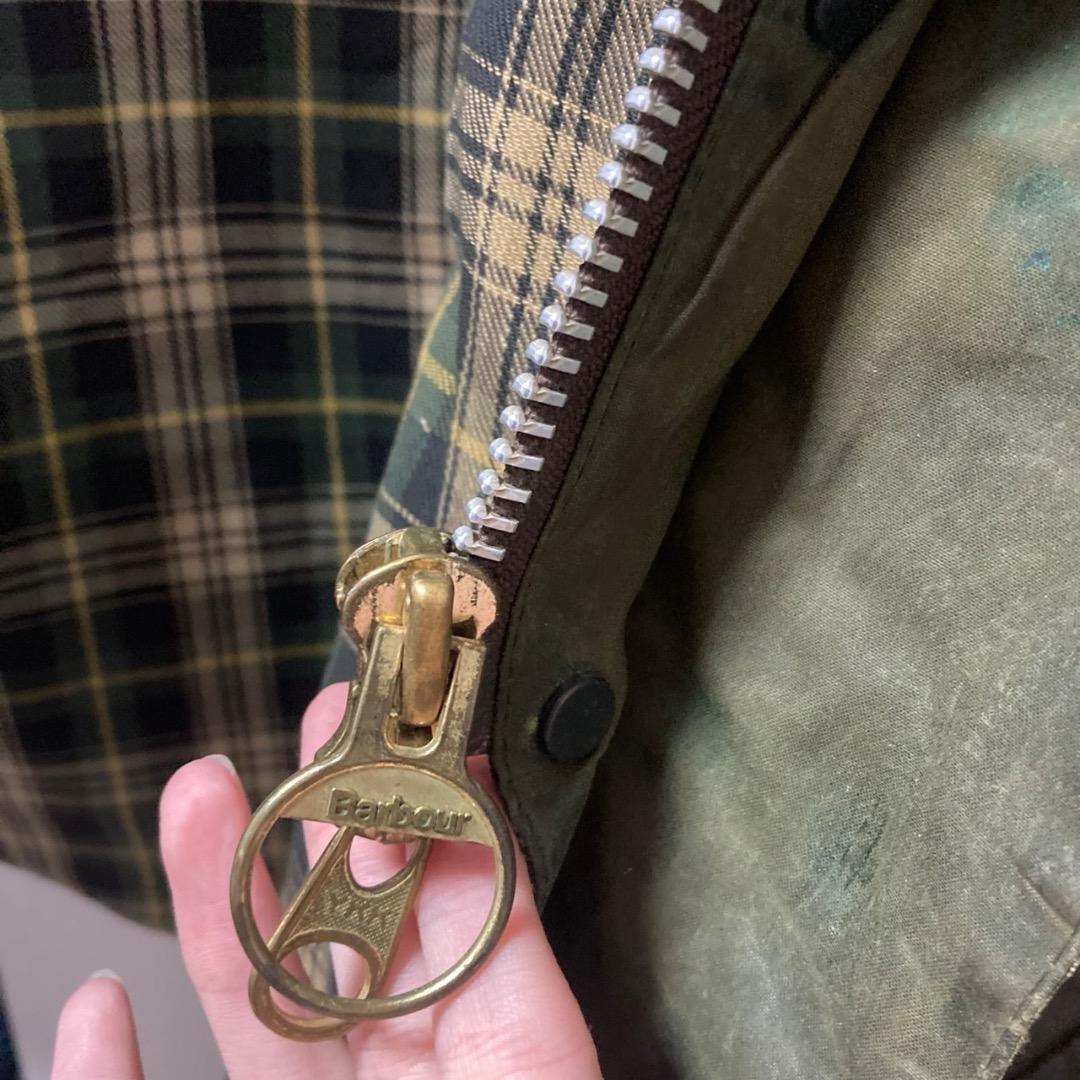 激レア 90s Barbour ビューフォート リペアージャケット 50 カーキ