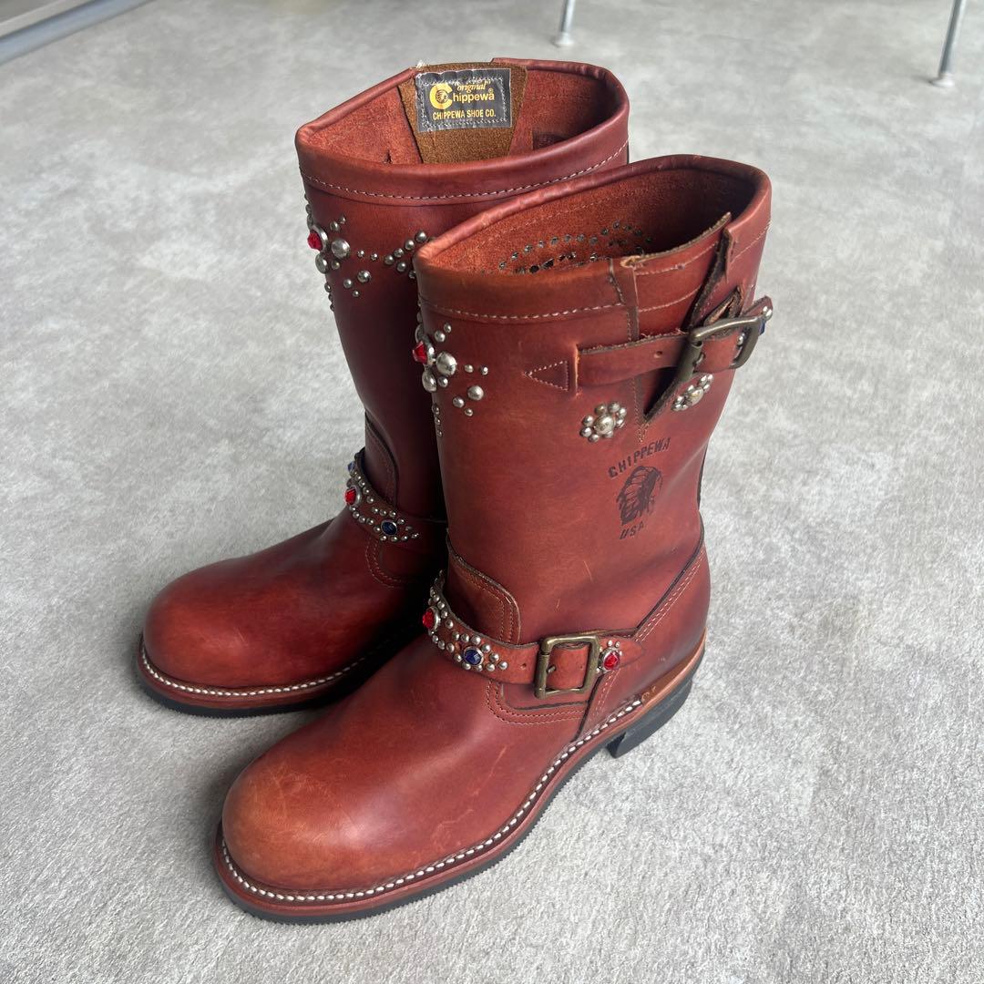 CHIPPEWA × TMT チペワ 26cm スタッズ エンジニアブーツ CHIPPEWA × TMT チペワ 26cm スタッズ エンジニアブーツ