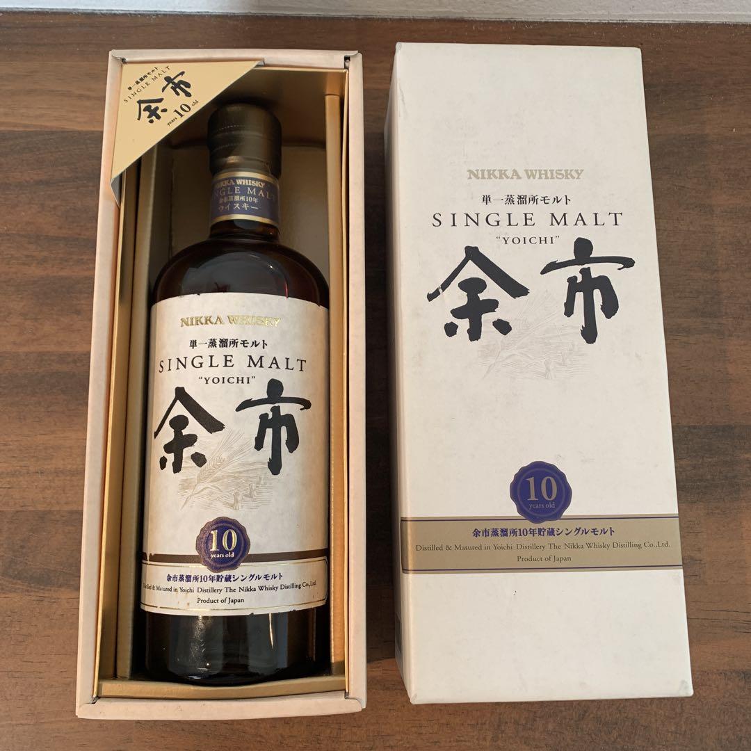 余市10年　シングルモルト　旧ラベル　700ml　未開栓　箱あり　ウイスキー