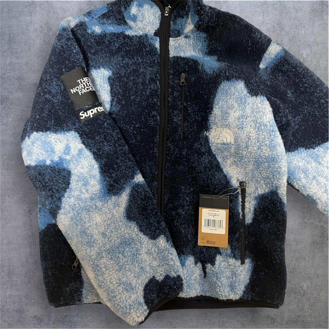 シュプリーム ノース フェイス ブリーチド　フリース ジャケット 