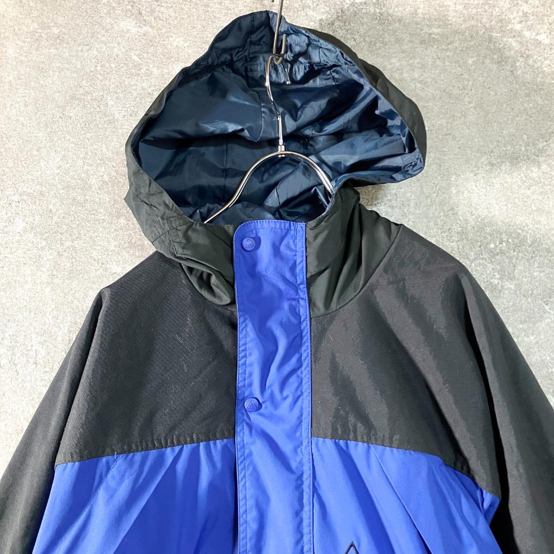 海外最新 acg NIKE 当時物 マウンテンパーカー ブルー 裏起毛 中綿ジャケット ジャケット・アウター
