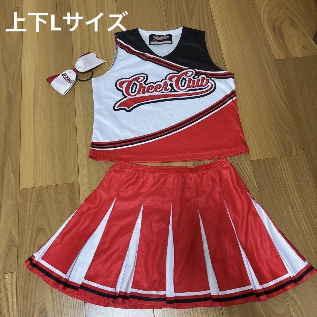 チア　ダンス　ユニフォーム　ジュニア　上下　Lサイズ　3点セット