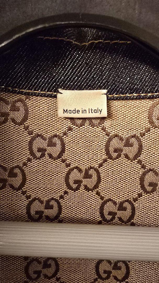 人気アイテム‼️GUCCI GGパターン デニムジャケット　46サイズ