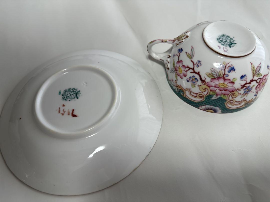 【極美品】サルグミンヌMinton カップ&ソーサーセット　フランスアンティーク