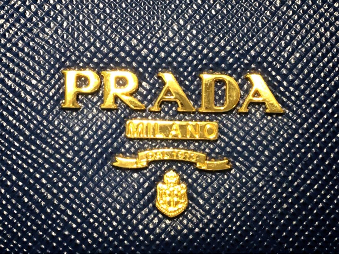 GW特別処分価格⭐️PRADA⭐️MILANO 長財布 ネイビー