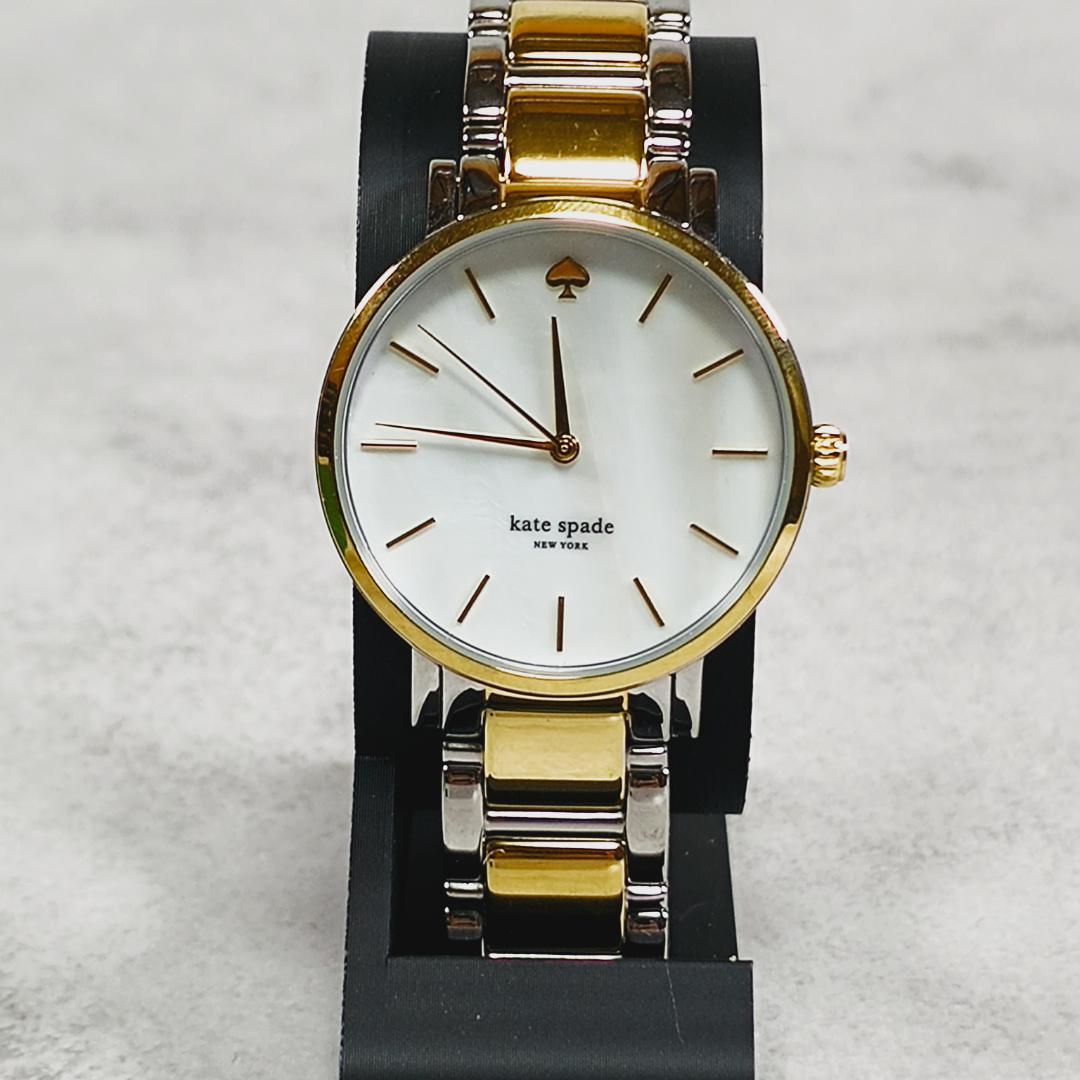 kate spade 腕時計 電池切れ ゴールド×シルバーkate spade new york