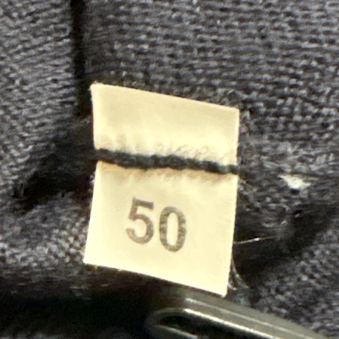 【新品】グランサッソ　モックネックニット　ネイビー　バージンウール　50