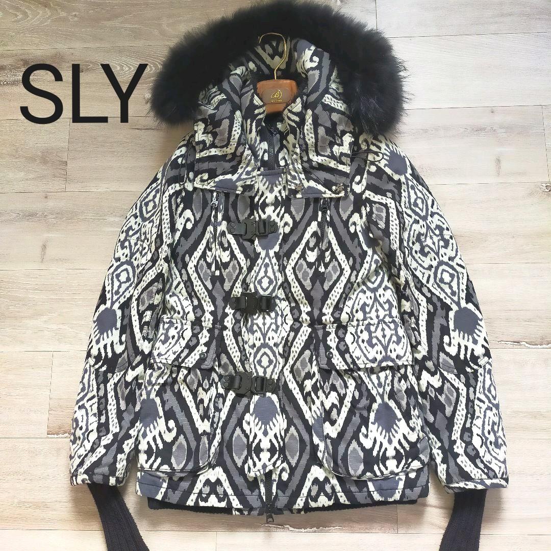 魅力の スライ Sly Ikat ミリタリージャケット 牛革 タヌキファー ミリタリージャケット Minesup Gov Cm