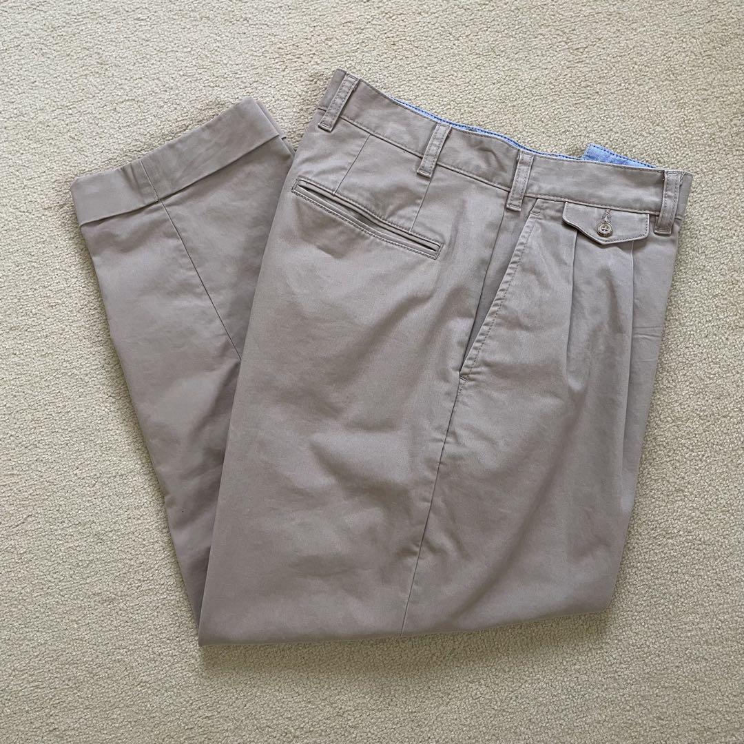 BEAMS PLUS 2 Pleats Twill 2プリーツ チノ メンズS