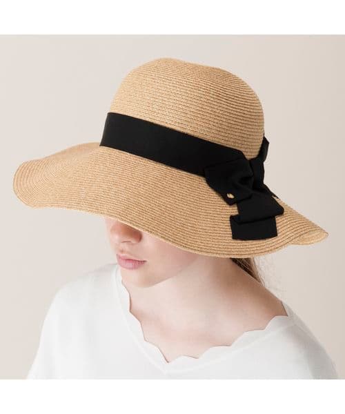 ブルーレーベルクレストブリッジ ペーパーハット 麦わら帽子 帽子