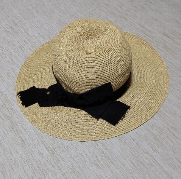 ブルーレーベルクレストブリッジ ペーパーハット 麦わら帽子 帽子