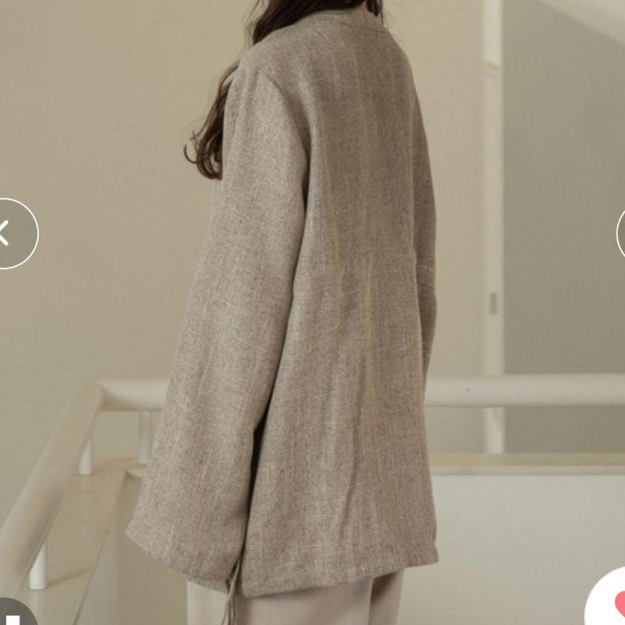 lawgy cuff ribbon tweed jacke ベージュ