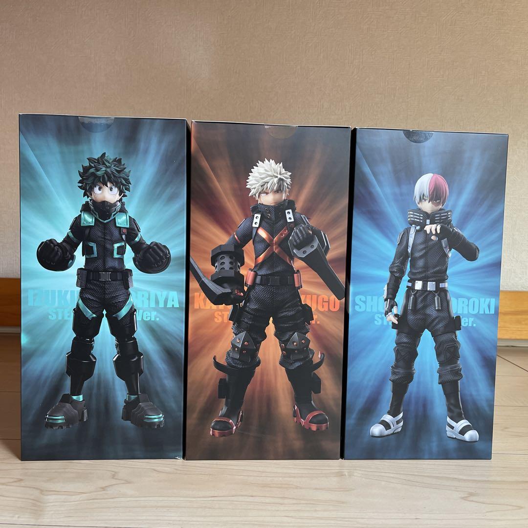 ヒロアカ 1/8スケールフィギュア 出久 轟 爆豪 ステルススーツ