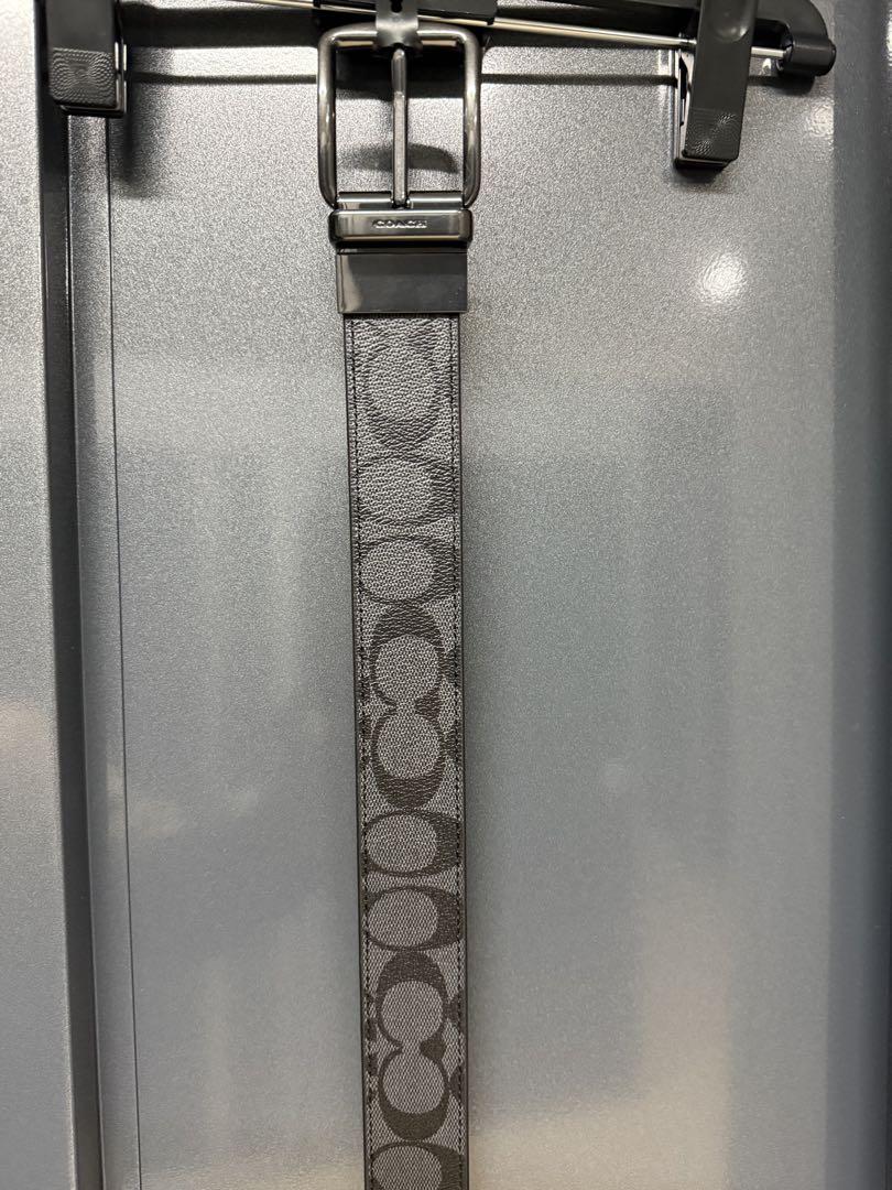 正規品 コーチ WHRN CTSR SIGP BELT ベルト チャコール