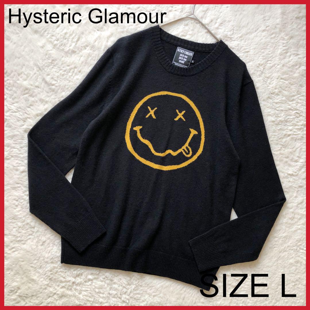 HYSTERIC GLAMOUR KURT COBAIN SMILE KNIT