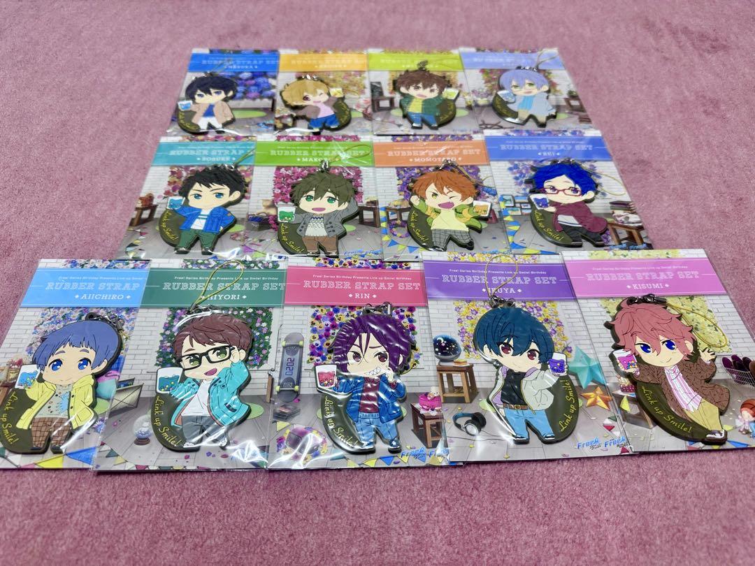 Free! バースデーグッズ ラバーストラップセット 13種