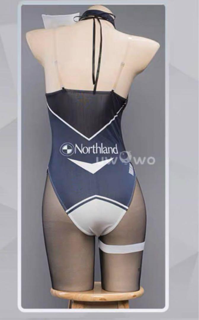 Uwowo 原神　申鶴　しんかく　レーシングガール　コスプレ　ウィッグ・旗追加可
