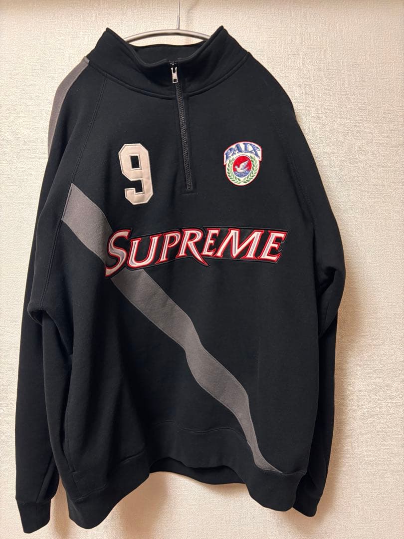 Supreme ブラック スウェット 9号L SUPREME