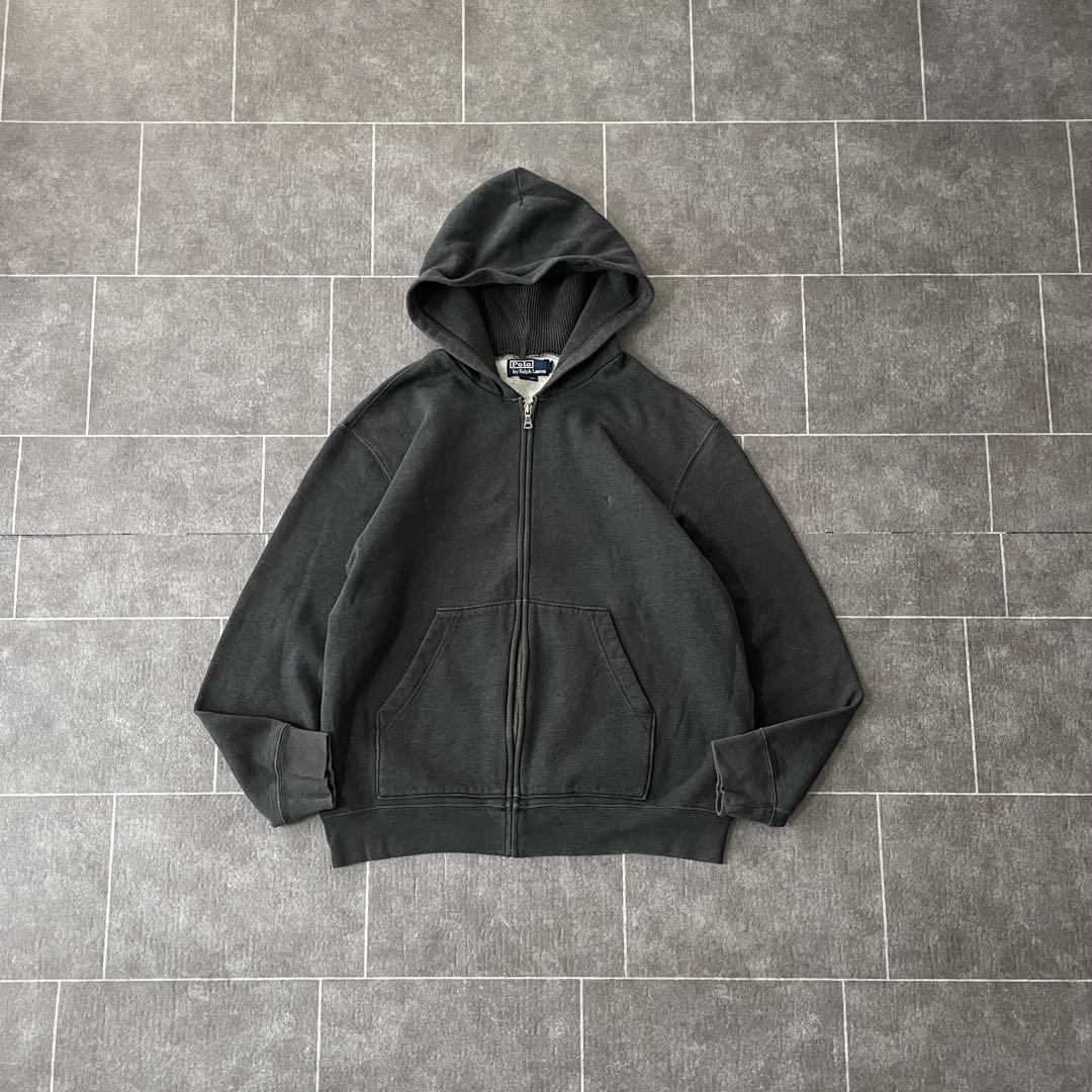 90's Ralph Lauren ラルフローレン フェードZIPパーカー L