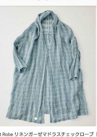 nest Robe シャツ/ブラウス(七分/長袖) リネンガーゼマドラスチェックローブ Robe ブルー 【2022新入荷】の nest Robe シャツ/ブラウス(七分/長袖) リネンガーゼマドラスチェックローブ Robe ブルー 【2022新入荷】の
