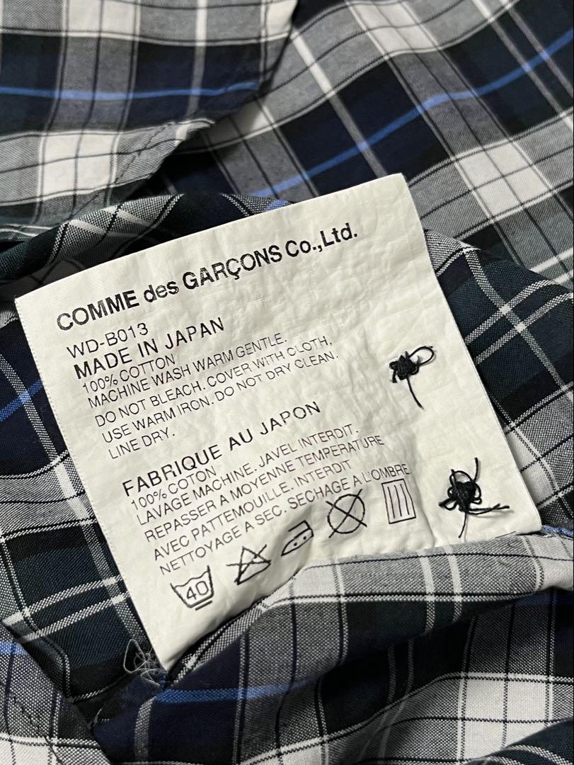 異素材パッチワークチェックシャツ JUNYA