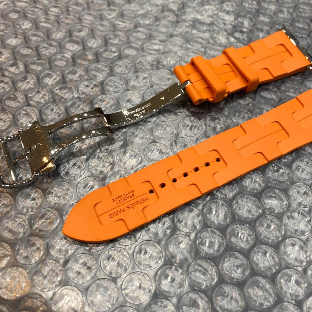 HERMES オレンジキリム