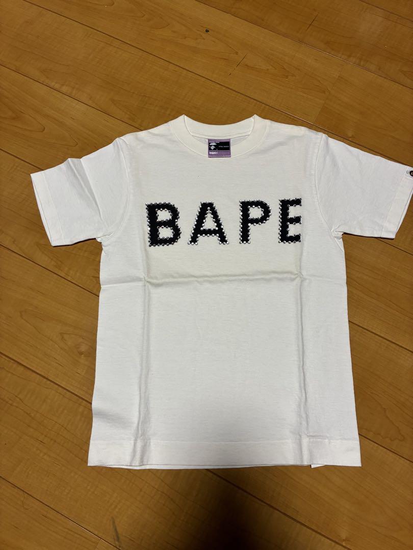 BAPE ホワイト Tシャツ XTRA SMALL - メルカリ