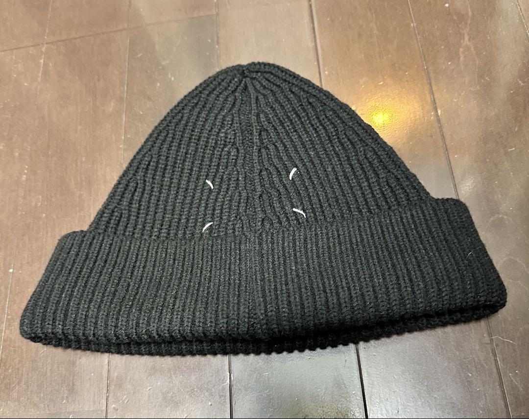 正規品 Maison Margiela メゾンマルジェラ　ニット帽 ビーニー　黒
