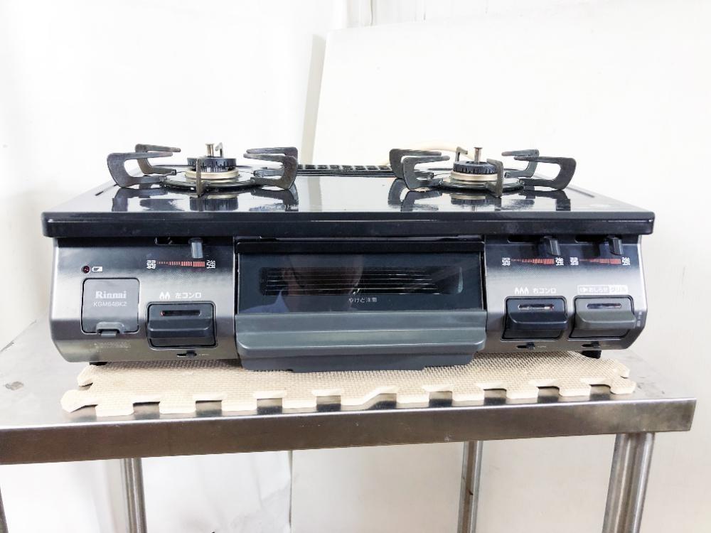 クロネコヤ 2018 美品 リンナイ ガステーブル KGM64BK2R 都市ガス I927 DEryd-m57636723595 います