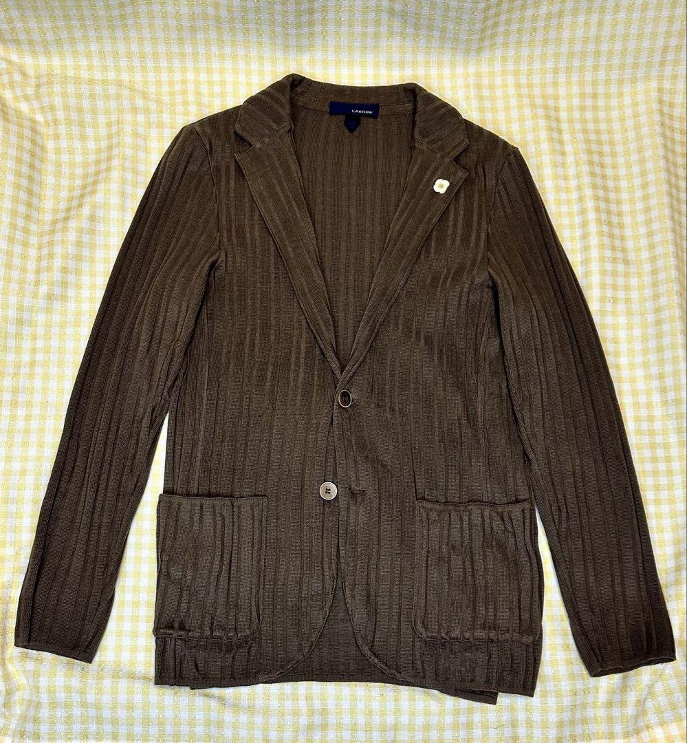 風*船様 ⭐️LARDINI ラルディーニ　ワイドリブニットコットンジャケット