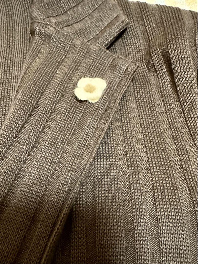 風*船様 ⭐️LARDINI ラルディーニ　ワイドリブニットコットンジャケット