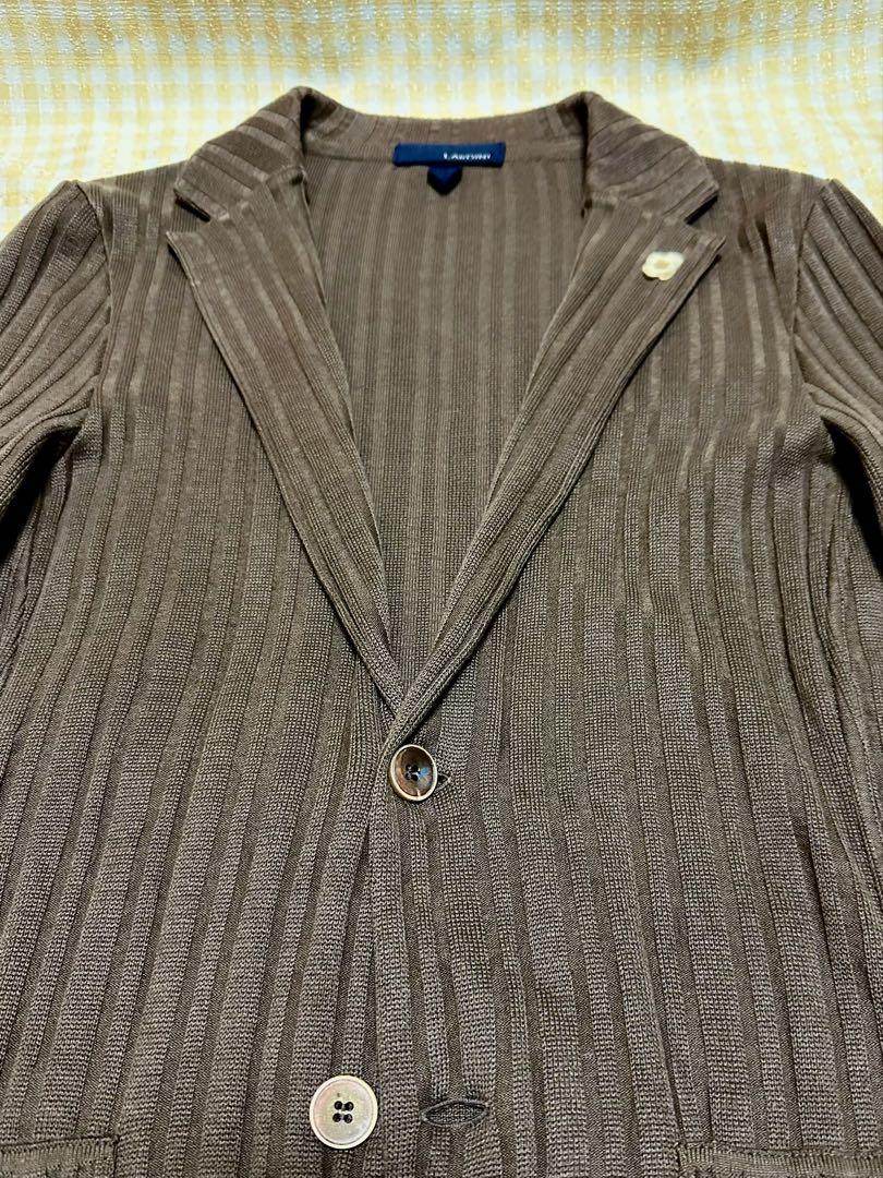 風*船様 ⭐️LARDINI ラルディーニ　ワイドリブニットコットンジャケット